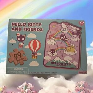 New Hands Craft Hello Kitty and Friends Wood Rainbow Puzzle - 99 Pieces